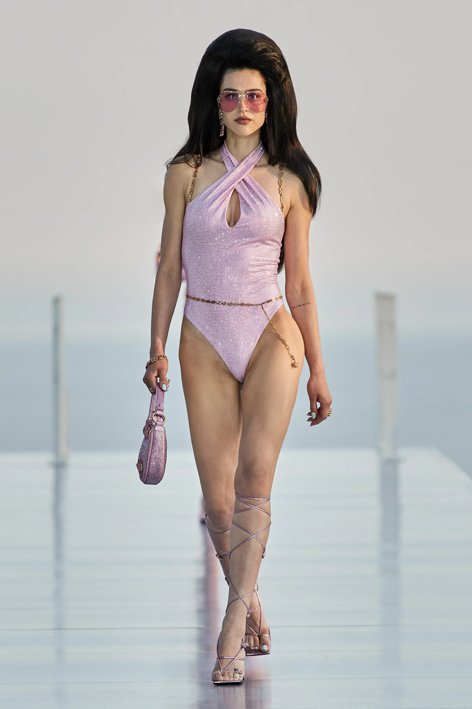 dua lipa donatella versace collection summer fashion show cannes